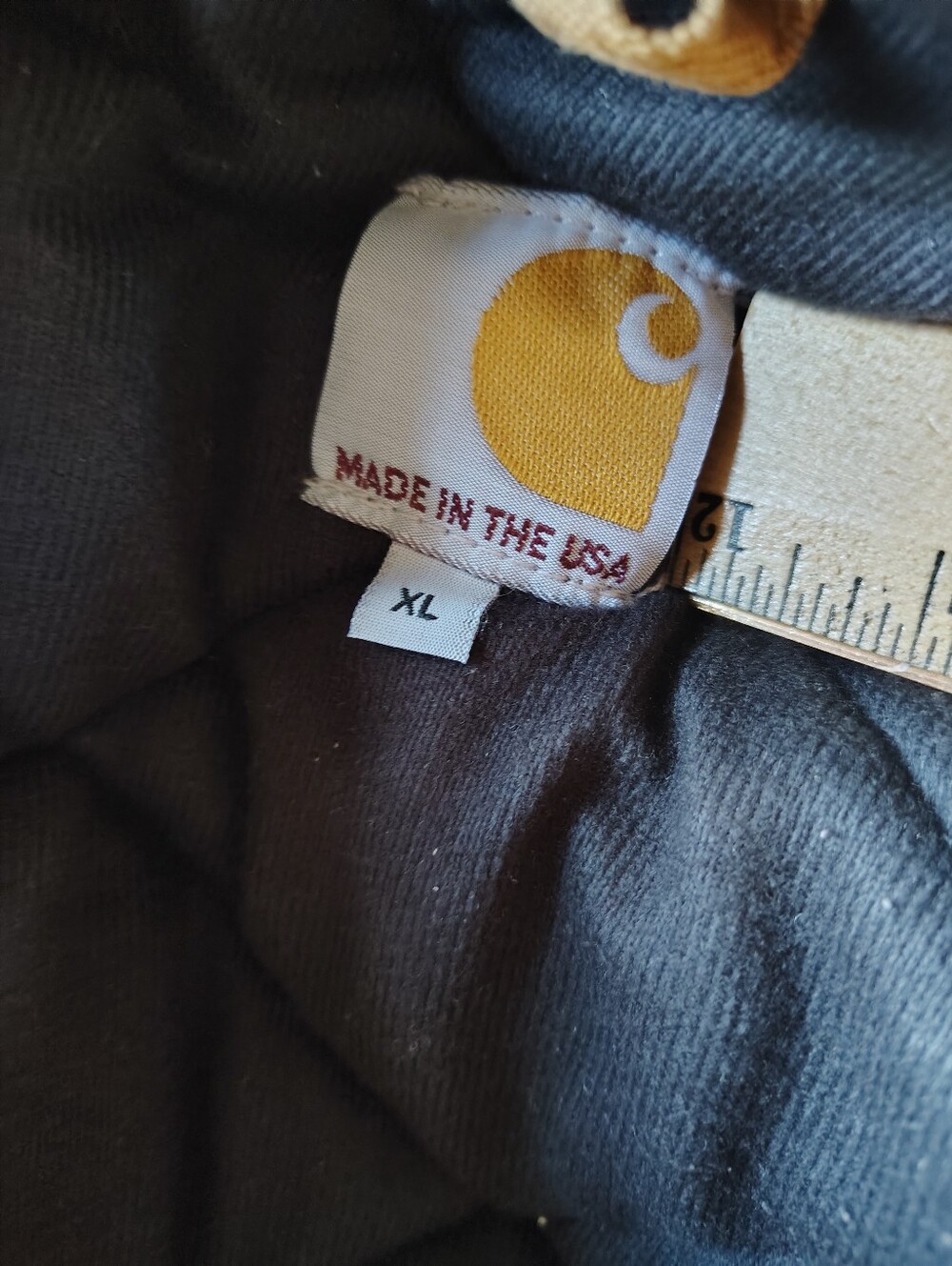Carhartt Men's Brown Hooded Zip Front Quilt-Lined Insulated Jacket XL - Picture 2 of 16